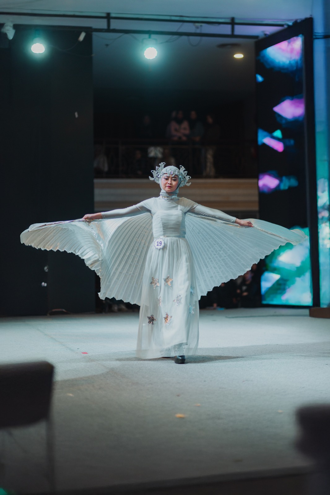 Fashion show performance at corporate dinner and dance event